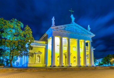 Litvanya 'nın başkenti Vilnius' taki Aziz Stanislaus Katedrali