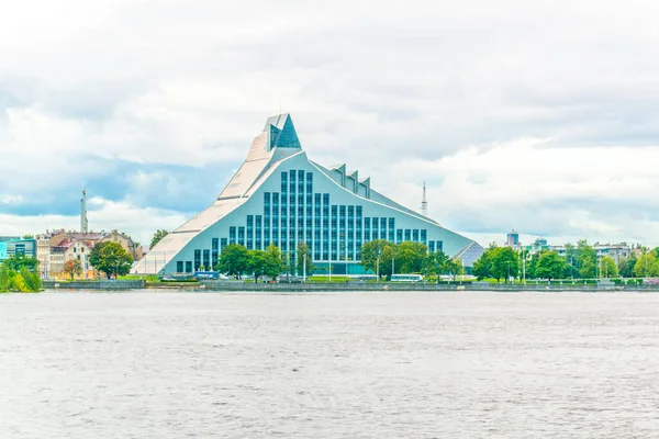View Latvian National Library Riga Latvia — Stock Photo, Image