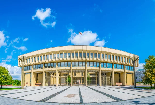 Seimas Sarayı Litvanya Nın Vilnius Şehrinde Parlamento Binası Olarak Kullanıldı — Stok fotoğraf