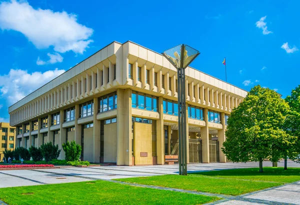 Palácio Seimas Usado Como Edifício Parlamento Vilnius Lituano — Fotografia de Stock