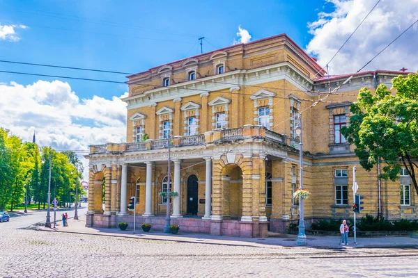 Библиотека Врублевского Академии Наук Литвы Вильнюсе — стоковое фото