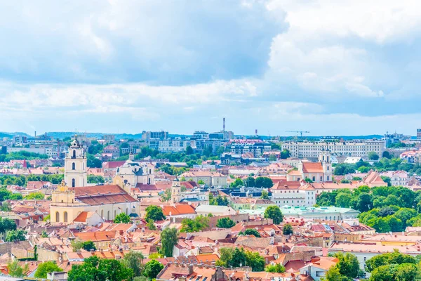 Üç haç tepesinden Litvanya başkentinin hava manzarası.