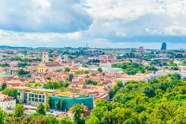 Üç haç tepesinden Litvanya başkentinin hava manzarası.
