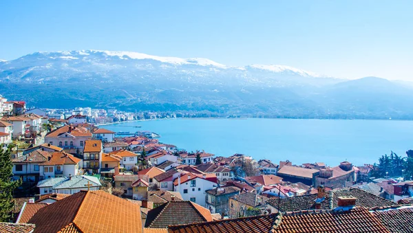 Unesco Nun Dünya Mirası Riskine Dahil Olan Macar Ohrid Şehrindeki — Stok fotoğraf