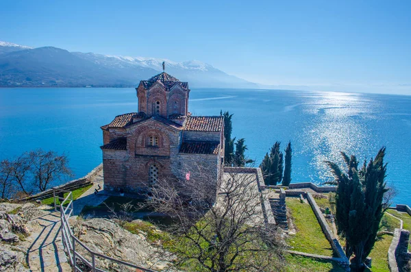 Igreja São João Kaneo Ohrid Macedônia — Fotografia de Stock