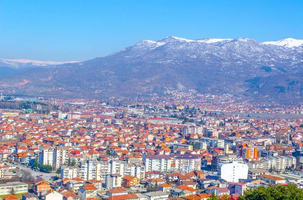 Aerial View Unesco World Heritage City Ohrid Macedonia Fyrom Taken — стокове фото