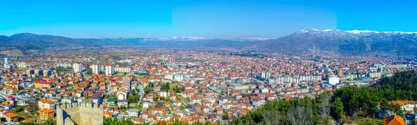  Macaristan 'daki Unesco Dünya Mirası Şehri' nin havadan görünüşü. Çar Samuel Kalesi 'nin tepesinden alınan fyrom..