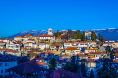 Macaristan 'daki Ohrid kasabasında günbatımı listelendi.