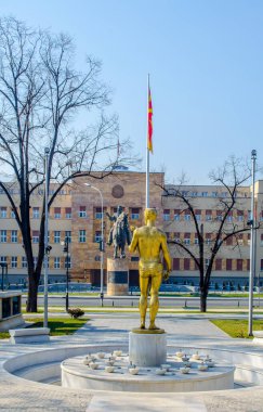 Macaristan 'ın başkenti Skopje' de şehit olmuş kahramanların anıtı.