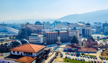 Lahana kalesinden alınan Macar başkentinin havadan görünüşü.
