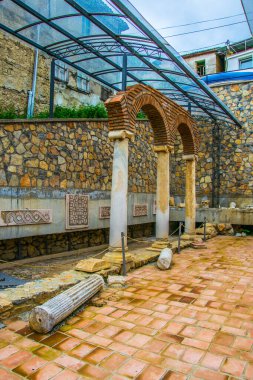 Makedonya 'nın Ohri kentindeki Ana antik tapınağının yıkılması