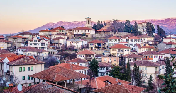 Macaristan 'daki Ohrid kasabasında günbatımı listelendi.