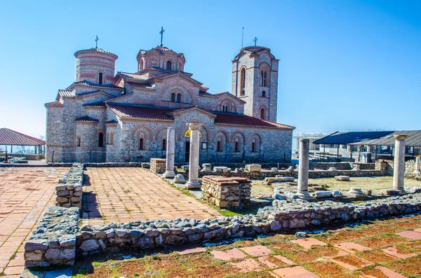 Vista Detallada Iglesia San Panteleimon Ohrid Macedonia Fyrom — Foto de Stock