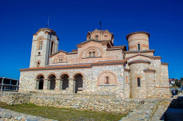 Vista Detallada Iglesia San Panteleimon Ohrid Macedonia Fyrom — Foto de Stock