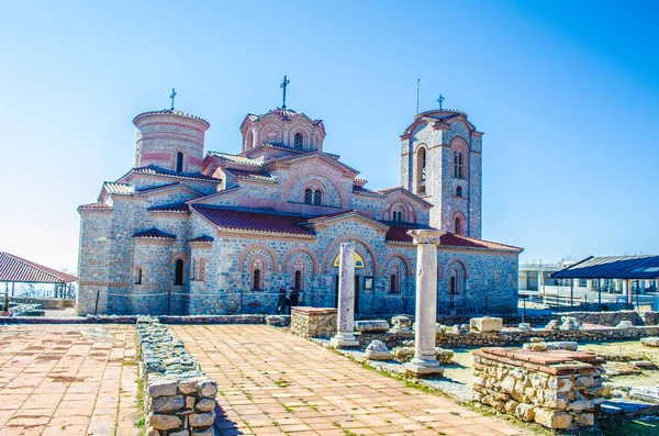 聖パンテレモン教会の詳細ビュー オフリド マケドニア — ストック写真