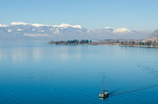 Kilátás Ohridi Tóra Makedóniában — Stock Fotó
