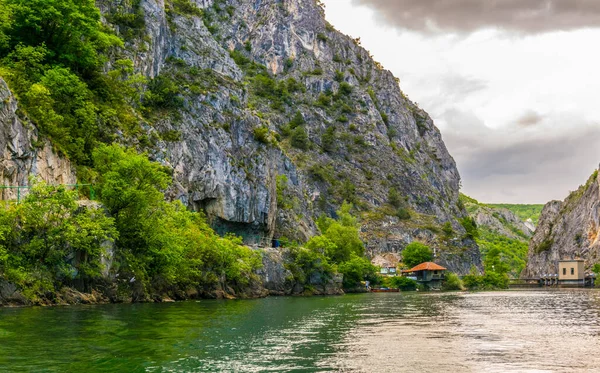 Macedonia 'daki Matka Kanyonu, skopje yakınlarında.