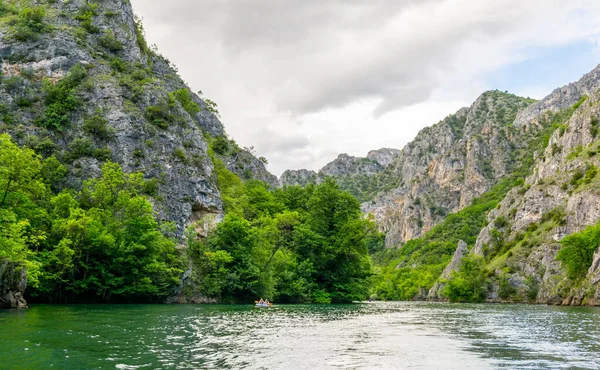 Macedonia 'daki Matka Kanyonu, skopje yakınlarında.