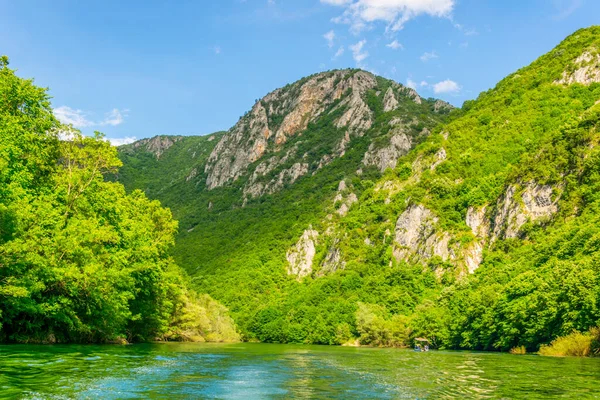 Macedonia 'daki Matka Kanyonu, skopje yakınlarında.
