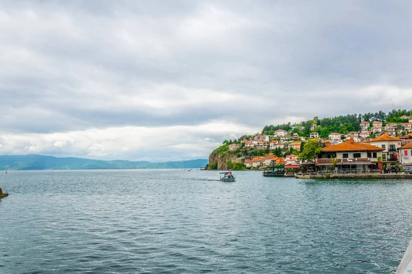 Historical Part Unesco Listed Town Ohrid Located Next Ohrid Lake — ストック写真