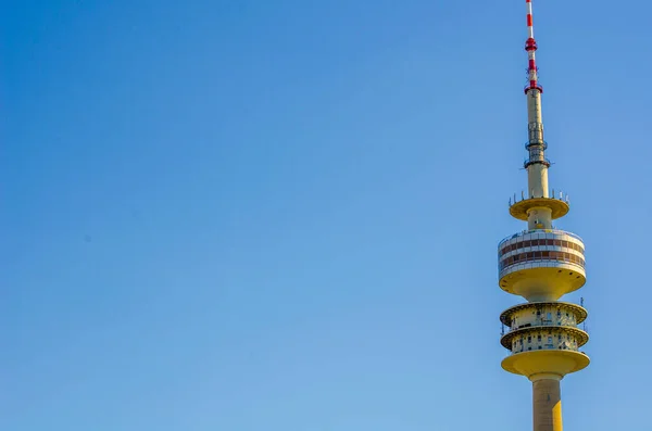 Vista Aérea Torre Olímpica Cidade Alemã Munique — Fotografia de Stock