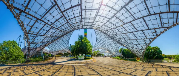 Olympiapark Stadyumuna Giriş Münih Teki Olimpiyat Parkı 1972 Yaz Olimpiyatları — Stok fotoğraf