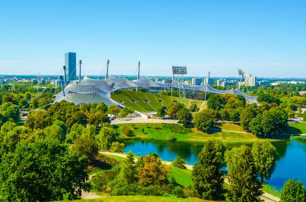 Olympiapark Munich Germany Olympic Park Which Constructed 1972 Summer Olympics —  Fotos de Stock