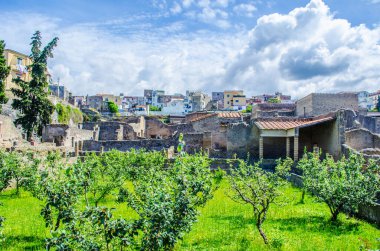 Vezüv yanardağının tahrip ettiği herkülans kalıntıları Pompei harabelerinden daha az ünlüdür, ama yine de her yıl binlerce turistin ilgisini çeken eski binaların kompakt alanlarını oluştururlar.