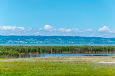 Avusturya ile Macaristan arasındaki sınırda bir göl görüldü.