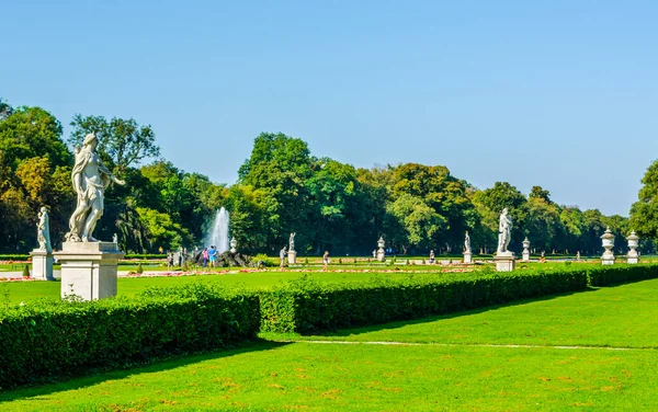 Jardines Bien Cuidados Del Palacio Nymphenburg Munich — Foto de Stock