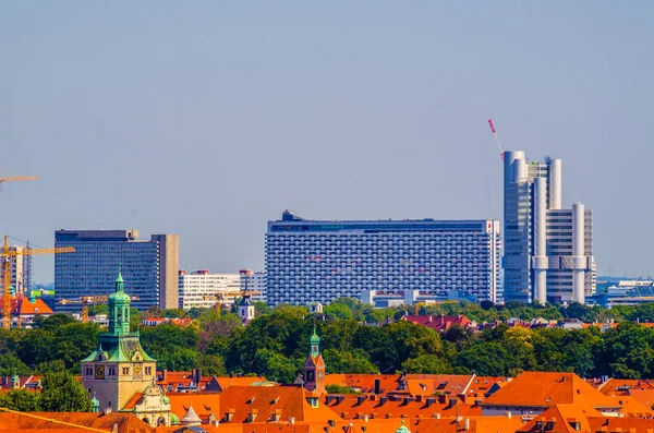 Aerial View Munich New Town Hall Munich Bavaria Germany — Zdjęcie stockowe