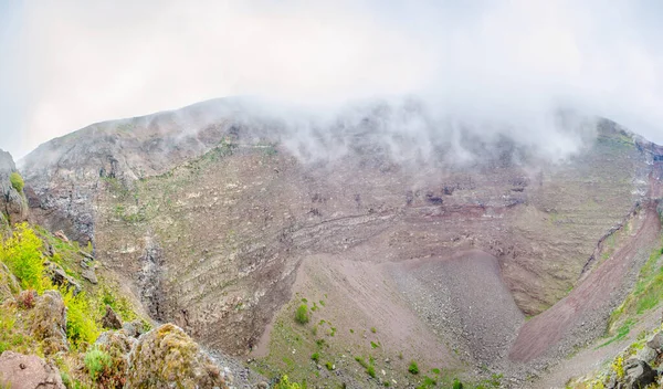 Θέα Πάνω Από Την Καλντέρα Του Ηφαιστείου Vesuvius Που Βρίσκεται — Φωτογραφία Αρχείου