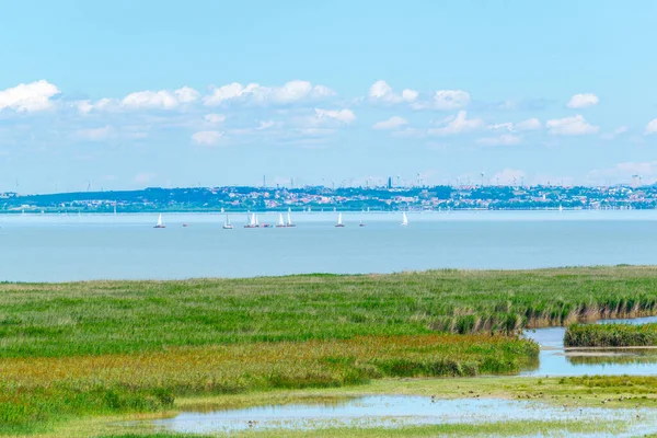 Avusturya ile Macaristan arasındaki sınırda bir göl görüldü.