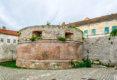 Macgarain şehri Sopron 'un merkez kısmının tarihi tahkimatı..
