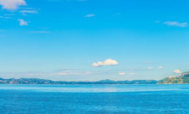 Norveç şehri Bergen 'in kuzey denizi manzarası