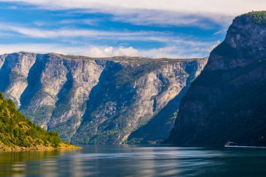 Aurlandsfjord - unesco Norwa 'daki doğal miras bölgesi.