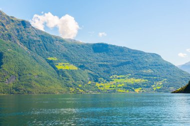 Aurlandsfjord - unesco Norwa 'daki doğal miras bölgesi.