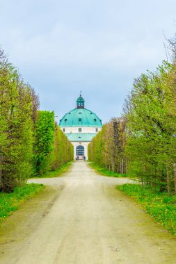 Kromeriz 'deki Kvetna Zahrada bahçesinin görüntüsü Unesco Dünya Mirası sitesi olarak kaydolmuştur.