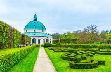 Kromeriz 'deki Kvetna Zahrada bahçesinin görüntüsü Unesco Dünya Mirası sitesi olarak kaydolmuştur.