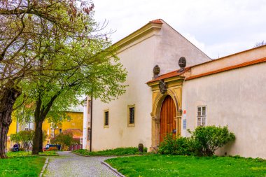 Çek Cumhuriyeti 'nin Olomouc kentindeki başpiskoposun koltuğunda yer alan kutsal müzenin manzarası