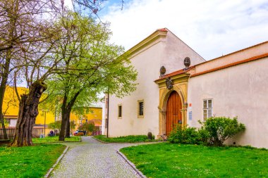 Çek Cumhuriyeti 'nin Olomouc kentindeki başpiskoposun koltuğunda yer alan kutsal müzenin manzarası