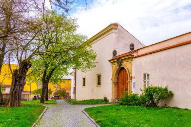 Çek Cumhuriyeti 'nin Olomouc kentindeki başpiskoposun koltuğunda yer alan kutsal müzenin manzarası
