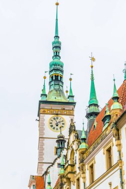 Olomouc çek şehrin belediye binası görünümü