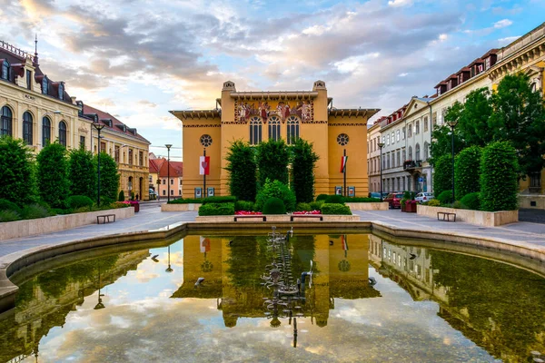 Teatr Petofi Węgierskim Mieście Sopron — Zdjęcie stockowe