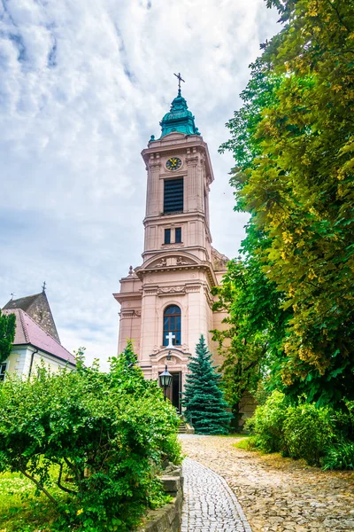 オーストリアの都市の錆の教会の塔の眺め — ストック写真