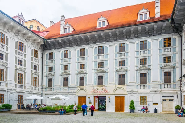 Nádvoří Slavného Západního Paláce Rakouském Eisenstadtu Hlavním Městě Burgenlandska — Stock fotografie