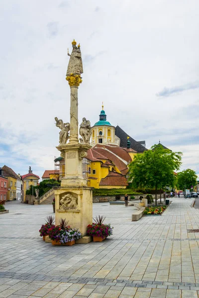 View Famous Mountain Church Haydn Church Kalvarienberg Eisenstadt Austria — Stock Fotó