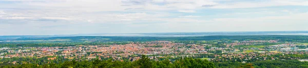 Macar Şehri Sopron Hava Manzarası Düşman Kesiminin Yakınındaki Avusturya Sınırındaki — Stok fotoğraf