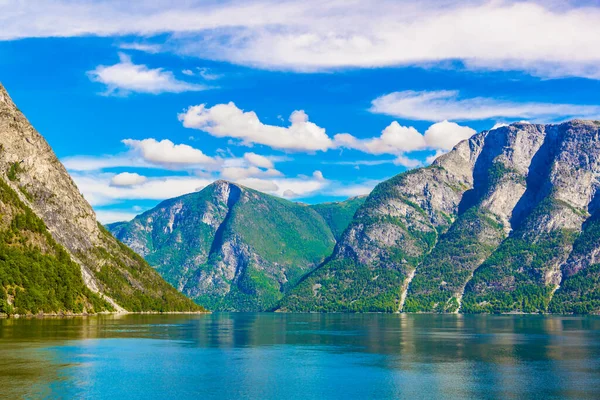 Aurlandsfjord Unesco Zapsáno Přírodní Dědictví Norwě — Stock fotografie