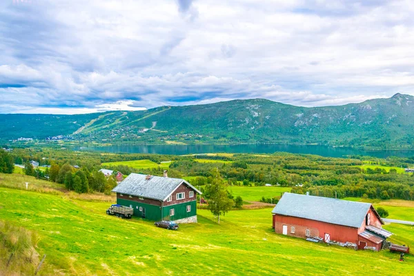 Vista Naturaleza Cerca Finse Largo Vía Férrea Más Escénica Noruega —  Fotos de Stock